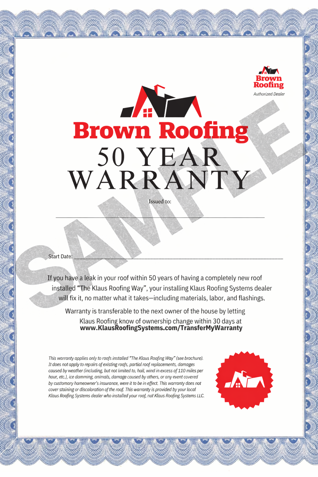 Brown 50 Year sample